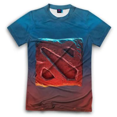Лот: 6337989. Фото: 1. Мужская футболка 3D "Dota - Дота... Футболки, поло