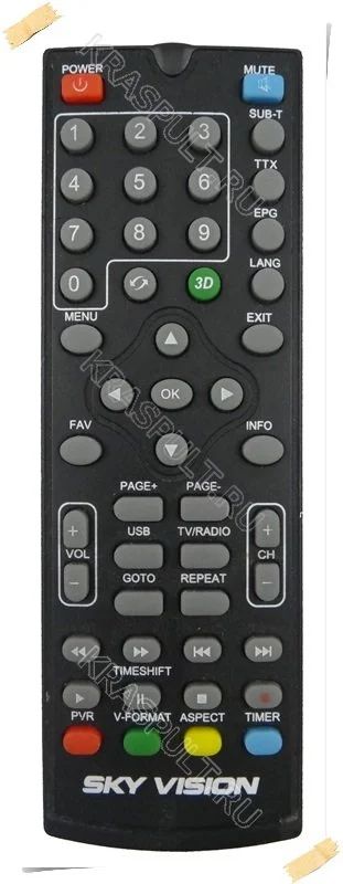 Лот: 15906021. Фото: 1. Пульт SKY VISION T2603 HD вариант... Пульты ДУ
