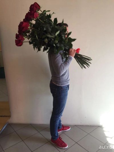 Лот: 8143931. Фото: 1. Королева цветов - Роза 100см в... Свежие цветы