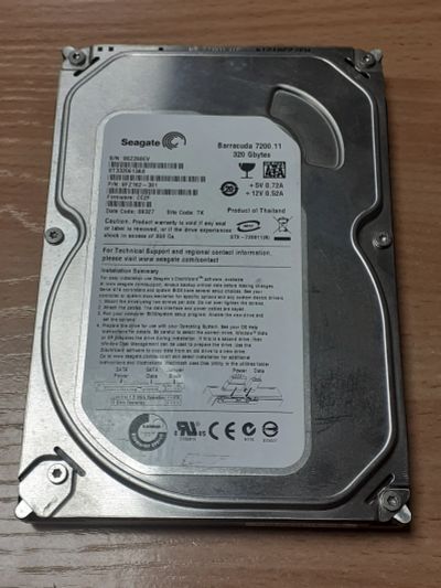 Лот: 20839009. Фото: 1. HDD Seagate 320gb 7200.11. Sata... Жёсткие диски (HDD)