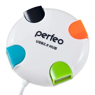 Лот: 25010422. Фото: 1. USB_Хаб 4xUSB_2.0 Perfeo PF-VI-H020... USB хабы