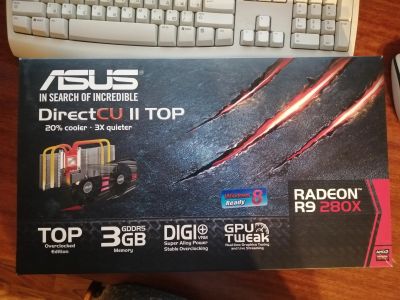 Лот: 14770930. Фото: 1. ASUS Radeon R9 280X DirectCU II... Видеокарты