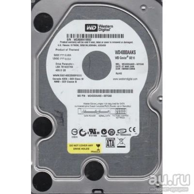 Лот: 15095382. Фото: 1. Винчестер WD4000aaks-00yga0. Жёсткие диски (HDD)