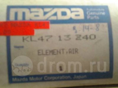 Лот: 13941364. Фото: 1. Воздушный фильтр Mazda KL-47-13-Z40. Расходные материалы