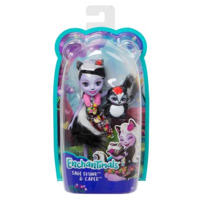 Лот: 14761792. Фото: 1. Кукла Enchantimals Sage Skunk... Куклы и аксессуары