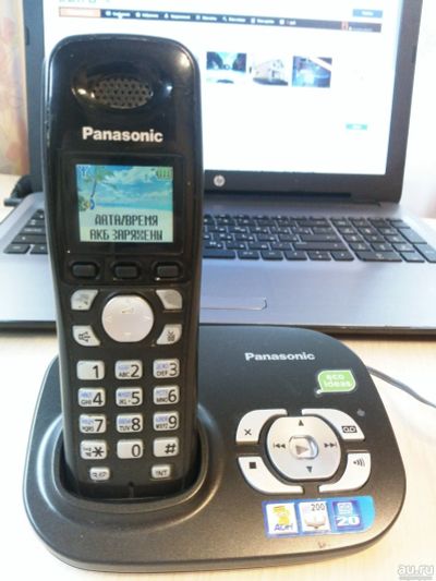 Лот: 13622482. Фото: 1. Беспроводной телефон Panasonic... DECT и радиотелефоны