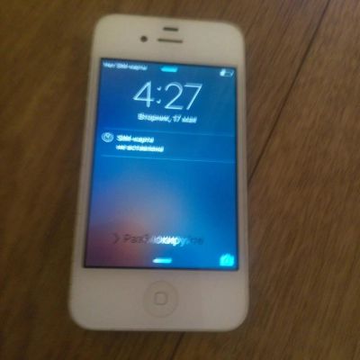 Лот: 7550887. Фото: 1. iphone 4s white 16g. Смартфоны
