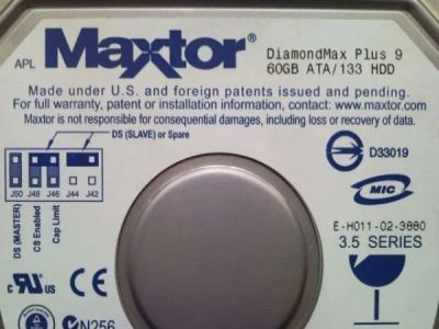 Лот: 3472977. Фото: 1. hdd maxtor diamondmax plus 9 60gb... Жёсткие диски (HDD)