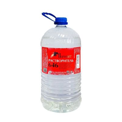 Лот: 24103493. Фото: 1. Растворитель 646, 2 л, Пересвет... Краски, лаки, растворитель