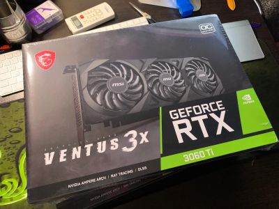Лот: 19345758. Фото: 1. 8GB 3060 Ti MSI Ventus 3X OC новая... Видеокарты