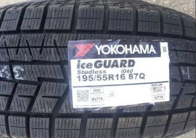 Лот: 19436870. Фото: 1. шины 195/55 R16 Yokohama Ice Guard... Шины