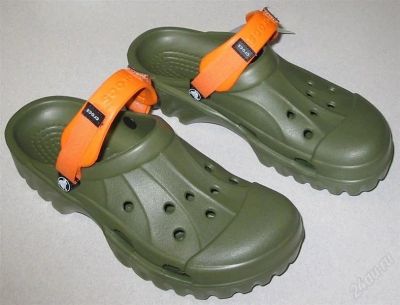 Лот: 1794366. Фото: 1. Crocs размер 43, цвет болотный... Другое (мужская обувь)