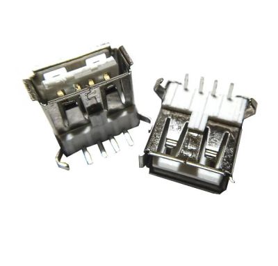 Лот: 17512272. Фото: 1. Гнездо USB 2.0 90° на плату (1J... Разъёмы