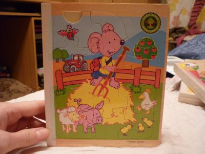 Лот: 5195189. Фото: 1. Пазл-книжка "Мышка",новый. Пазлы