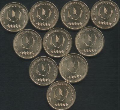 Лот: 13484145. Фото: 1. 10 рублей Универсиада в Красноярске... Россия после 1991 года