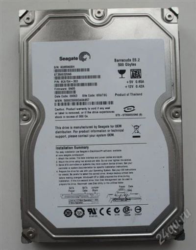 Лот: 2014339. Фото: 1. жесткий диск barracuda se.2 500gb. Жёсткие диски (HDD)