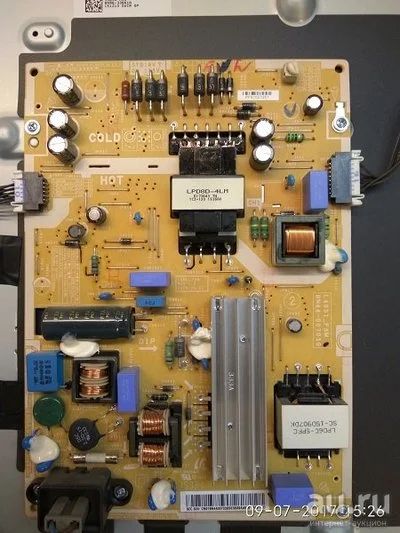 Лот: 9972710. Фото: 1. psu BN44-00703G tv Samsung UE40J6200AU. Запчасти для телевизоров, видеотехники, аудиотехники