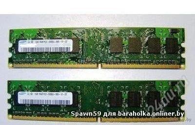 Лот: 1734193. Фото: 1. Samsung PC2-6400 / DDR-II / 2x1Gb... Оперативная память