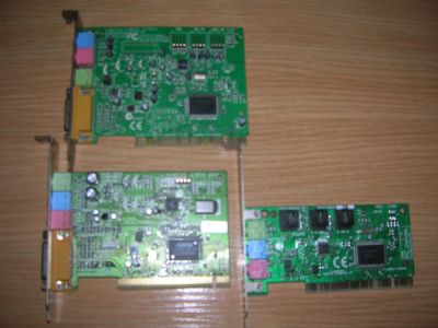 Лот: 10790892. Фото: 1. 3 звуковые карты PCI (д). Звуковые карты