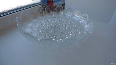 Лот: 13222044. Фото: 1. Ваза для фруктов из стекла. Предметы сервировки