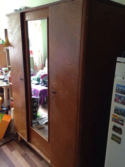 Лот: 9919154. Фото: 1. Шкаф под одежду из натурального... Шкафы, шкафы-купе