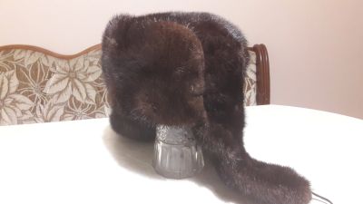 Лот: 11726157. Фото: 1. Шапка ушанка норковая мужская. Головные уборы