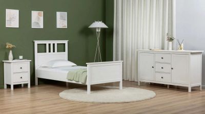 Лот: 23962731. Фото: 1. Спальня с комодом Terek из массива... Спальные гарнитуры