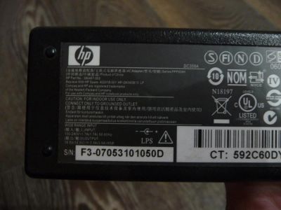 Лот: 10065509. Фото: 1. Блок питания HP 18.5V; 3.5A; 65W... Корпуса, блоки питания