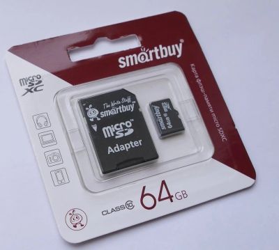 Лот: 3682443. Фото: 1. MicroSD / SDHC 64 GB Карта памяти... Карты памяти