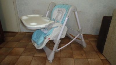 Лот: 4892198. Фото: 1. Happy Baby William Blue - Стульчик... Стульчики для кормления
