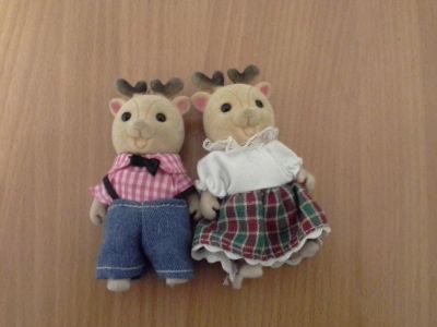 Лот: 7160801. Фото: 1. Зверюшки олени Happy Family. Куклы и аксессуары