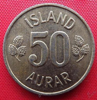 Лот: 2689155. Фото: 1. (№2490-3/LF) 50 эйре 1974 (Исландия... Европа