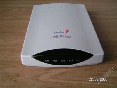 Лот: 12096. Фото: 1. Факс-модем Genius 56K. Проводные модемы