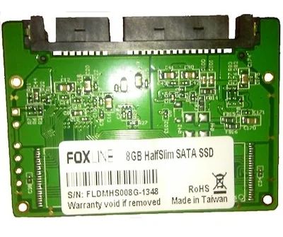Лот: 19149624. Фото: 1. 8Гб Foxline HalfSlim SATA ssd... SSD-накопители