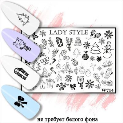 Лот: 6822000. Фото: 1. Слайдер W714 Lady Style. Украшения, дизайн ногтей