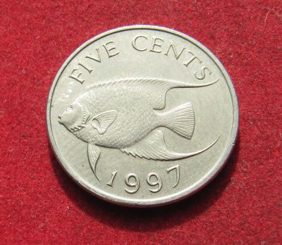 Лот: 20864132. Фото: 1. Бермуды 5 центов, 1997г. Америка