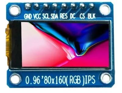Лот: 7901733. Фото: 1. Дисплей LCD IPS 160x80 0.96" графический... Микроконтроллеры