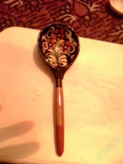 Лот: 1292422. Фото: 1. Ложка деревянная столовая. Столовые приборы, ножи