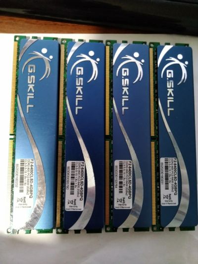 Лот: 12629128. Фото: 1. DDR2 2gb 2гига 4 плашки G.Skil... Оперативная память
