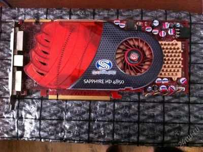 Лот: 1313931. Фото: 1. Sapphire RADEON HD 4850 512MB... Видеокарты