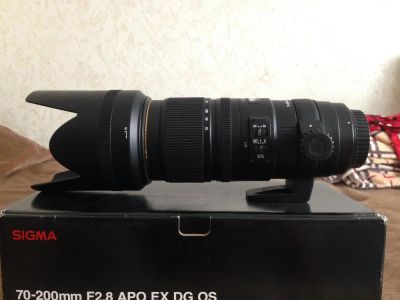Лот: 8099609. Фото: 1. Sigma 70-200mm F2.8 APO EX DG... Объективы