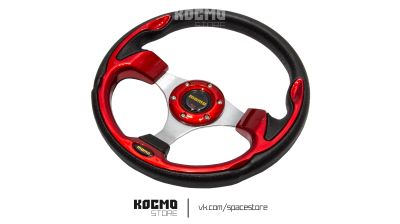 Лот: 20776961. Фото: 1. Руль "Street racing" красный. Другое (автозапчасти)