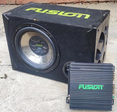 Лот: 23494149. Фото: 1. Сабвуфер Fusion RE-PK1120 + Усилитель... Сабвуферы