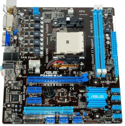 Лот: 4419567. Фото: 1. МАТ.ПЛАТА Socket FM2 A55 ASUS... Материнские платы
