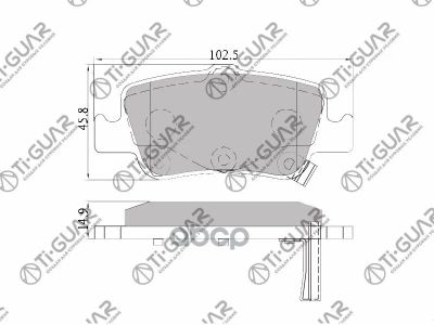 Лот: 21812339. Фото: 1. Тормозные Колодки Tg-1835C/Pn1835... Тормозная система