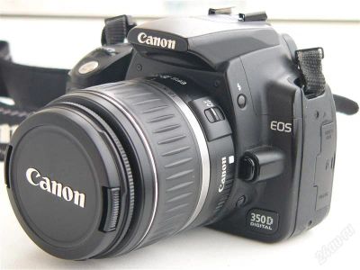 Лот: 2630716. Фото: 1. canon eos 350 d kit полный комплект... Цифровые зеркальные