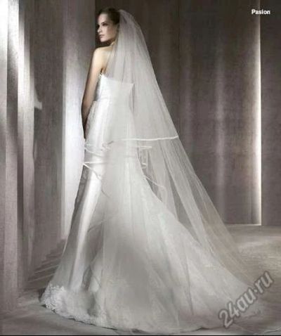 Лот: 5714881. Фото: 1. Новая свадебная фата длинная... Фаты, вуали, шляпки