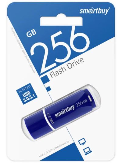 Лот: 18401142. Фото: 1. Флешка USB 3.0 256GB SmartBuy... USB-флеш карты