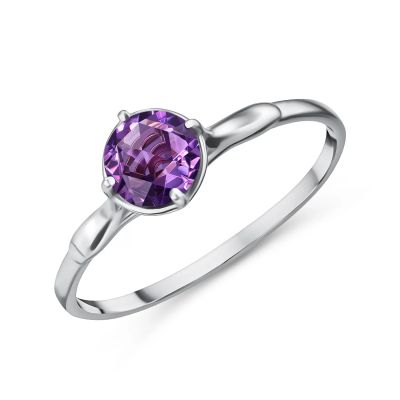 Лот: 23860373. Фото: 1. Серебряное кольцо с аметистом. Кольца, перстни
