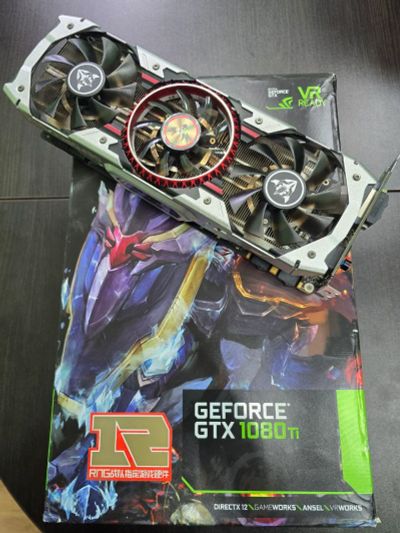 Лот: 25579264. Фото: 1. Colorful iGame Geforce GTX 1080... Видеокарты